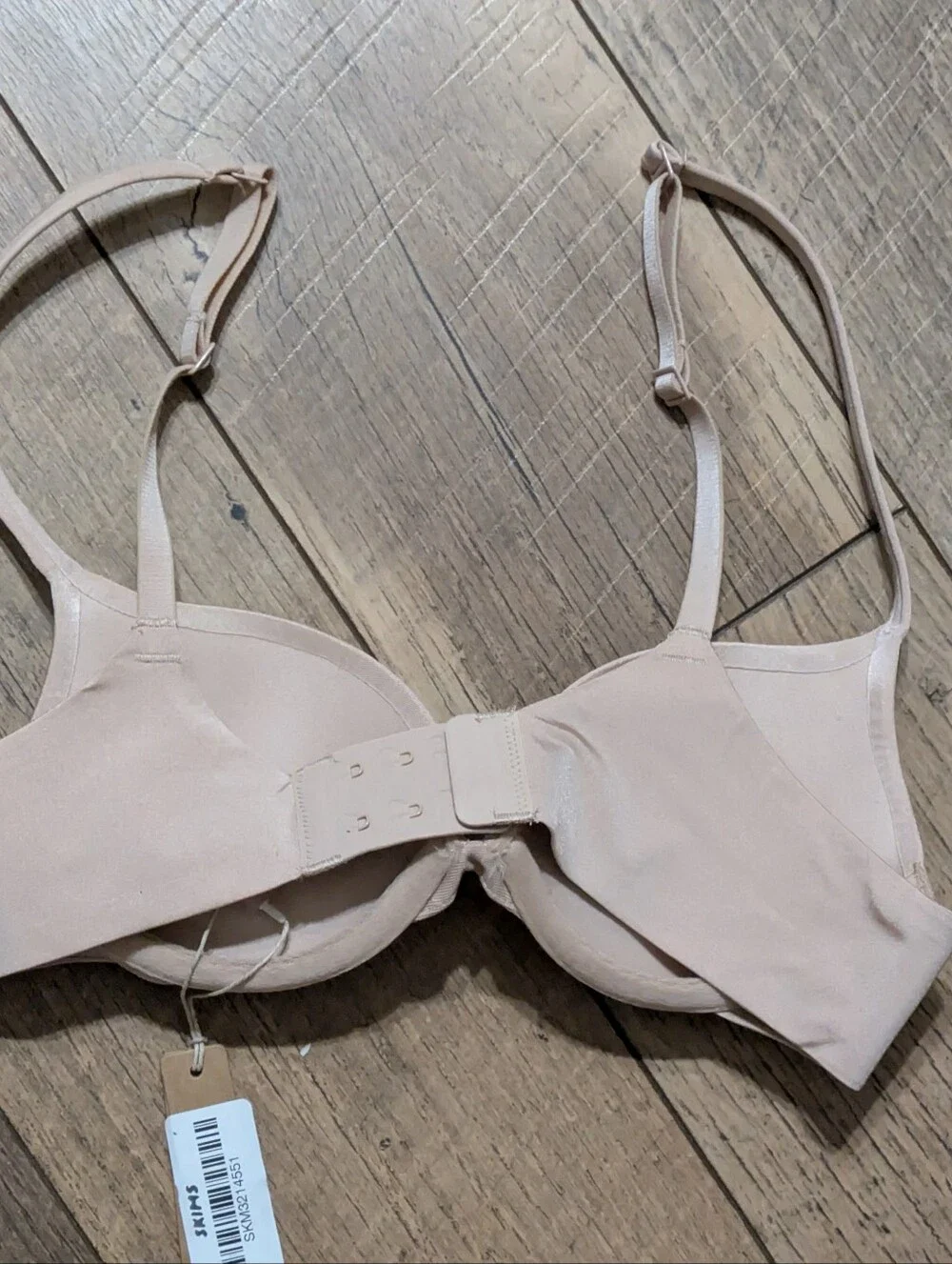 SKIMS Ultimate Push Up Plunge Bra 32A Mica Beige NWT $64 BA-PLG-9214 Molded - Picture 2 of 6